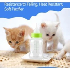 Biberon, 150 Ml Bottiglia Biberon Per Allattamento Al Seno Kit Per Allattamento Bottiglia Per Latte Con Spazzola Per Biberon Capezzolo Di Ricambio Per Gattini Neonati Cuccioli Conigli Piccoli Animali -Cibi per cani in Italia 75983511 4