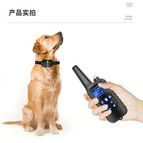 Collare Da Addestramento Per Cani Ricaricabile E Impermeabile Con Distanza Di 800 M, Scossa Elettrica, Suono Nero B 5 Collare Da Addestramento Per Cani Ricaricabile E Impermeabile Con Distanza Di 800 M, Scossa Elettrica, Suono Nero B - immagine 3