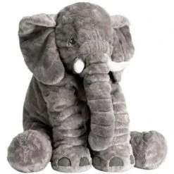 Peluche Grande - Elefante - Cuscino Coccolone - Peluche - Grigio