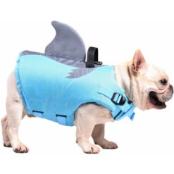 Giubbotto Di Salvataggio Per Cani Giubbotto Di Salvataggio Per Animali Domestici Giubbotto Di Sicurezza Con Manico, Riflettente, Regolabile, Per Cani Di Piccola E Media Taglia (blu, L) -Cibi per cani in Italia 77487153 3