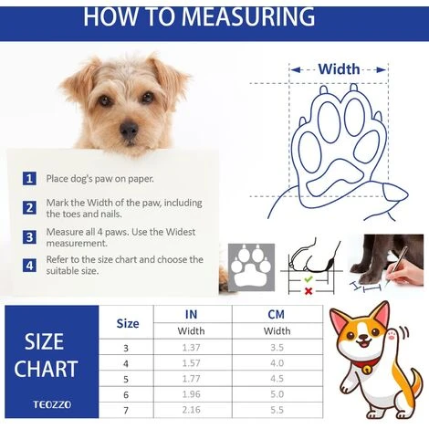 Stivali Per Cani Scarpe Impermeabili Per Cuccioli: 4 Pezzi Stivali Antiscivolo Per Cani Protezione Per Zampe Stivaletti Per Animali Da Passeggio Per Cani Di Taglia Piccola E Media Blu (3XL) 4 Stivali Per Cani Scarpe Impermeabili Per Cuccioli: 4 Pezzi Stivali Antiscivolo Per Cani Protezione Per Zampe Stivaletti Per Animali Da Passeggio Per Cani Di Taglia Piccola E Media Blu (3XL) - immagine 2