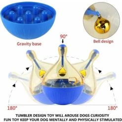 Giocattoli Interattivi Per Cani Ball Noia - Giocattoli Per L'erogazione Di Cibo Per Cani Puzzle Ball Treat, Giocattoli Per Cani Esercizio Pensiero Migliora L'intelligenza QI Giocattoli Alimentari Tumb -Cibi per cani in Italia 77710729 2