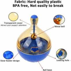 Giocattoli Interattivi Per Cani Ball Noia - Giocattoli Per L'erogazione Di Cibo Per Cani Puzzle Ball Treat, Giocattoli Per Cani Esercizio Pensiero Migliora L'intelligenza QI Giocattoli Alimentari Tumb -Cibi per cani in Italia 77710729 3