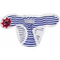 Pantaloni Fisiologici Riutilizzabili In Cotone Per Animali Domestici Motivo A Strisce Pannolini Lavabili Per Animali Domestici Pantaloni Regolabili Per Mestruazioni Forniture Per Animali Domestici Per