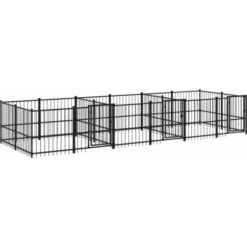 Gabbia Per Cani Da Esterno In Acciaio 11,26 M² VidaXL