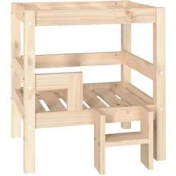 Cuccia Per Cani 55,5x53,5x60 Cm In Legno Massello Di Pino VidaXL