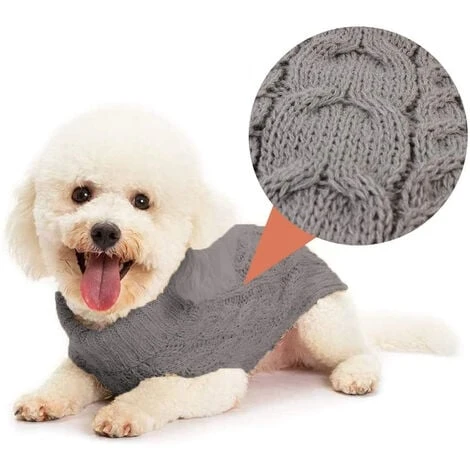 Vestito Per Cane Maglione Invernale Caldo Dolcevita Taglia Piccola Cucciolo XS 6 Vestito Per Cane Maglione Invernale Caldo Dolcevita Taglia Piccola Cucciolo XS - immagine 4