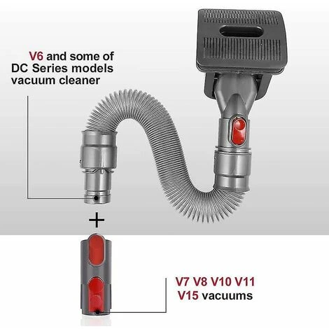 Per Dyson V15 Pet Hair Brush Grooming Tool Tubo Di Prolunga Flessibile 4 Per Dyson V15 Pet Hair Brush Grooming Tool Tubo Di Prolunga Flessibile - immagine 2