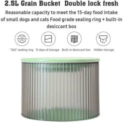 Alimentatore Intelligente Per Animali Domestici 2.5L Dispenser Di Cibo Per Cani E Gatti Con Controllo Remoto APP Di Alimentazione Automatica Regolare Di Grande Capacità (verde) -Cibi per cani in Italia 79171448 4