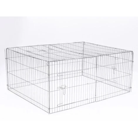 @Pet Recinto Per Animali Da Esterno Castle 144x112x60 Cm In Metallo @Pet 4 @Pet Recinto Per Animali Da Esterno Castle 144x112x60 Cm In Metallo @Pet - immagine 2