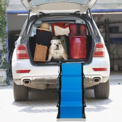 Rampa Per Cani, Scale Per Cani, Pieghevoli, Scaletta Pieghevoli Per Cani, Rampa Per Cani, 165 X 43 Cm, Fino A 75 Kg, Rampa Per Auto, Aiuto Per L'imbarco Auto (blu) 10 Rampa Per Cani, Scale Per Cani, Pieghevoli, Scaletta Pieghevoli Per Cani, Rampa Per Cani, 165 X 43 Cm, Fino A 75 Kg, Rampa Per Auto, Aiuto Per L'imbarco Auto (blu) -Cibi per cani in Italia 81268128 4
