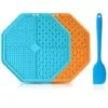 Starlight-Bette 2 Pack Tappetino Per Leccare I Cani Tappetino Per Leccare I Cani Ad Alimentazione Lenta Tappetino Per Leccare In Silicone Con Ventosa E Spatola Per Il Bagno E La Toelettatura Del Cane -Cibi per cani in Italia 81292393 1
