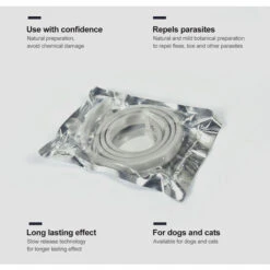 Collare Repellente Per Insetti Per Cani E Gatti Collare Antipulci Regolabile Collare Antipulci E Zecche (grigio, Per Gatti) -Cibi per cani in Italia 81310617 3