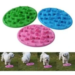 None Ciotola Per Cani Per Animali Domestici Mangiatoia Lenta In Plastica Anti Soffocamento Per Mangiare Cucciolo Gatto Rosa 1pz -Cibi per cani in Italia 81947187 4