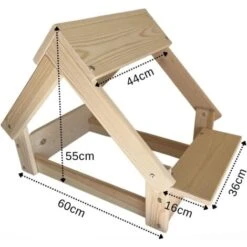 Skraut Home - Cuccia - Nicchia Interna-esterna Per Cani Colore Naturale - Letto In Legno Naturale FSC Per Cani E Gatti Piccoli E Medi - Casa Per Animali - 2 Supporti Per Ciotole 76x44x55cm 7 Skraut Home - Cuccia - Nicchia Interna-esterna Per Cani Colore Naturale - Letto In Legno Naturale FSC Per Cani E Gatti Piccoli E Medi - Casa Per Animali - 2 Supporti Per Ciotole 76x44x55cm -Cibi per cani in Italia 82643676 3