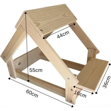 Skraut Home - Cuccia - Nicchia Interna-esterna Per Cani Colore Naturale - Letto In Legno Naturale FSC Per Cani E Gatti Piccoli E Medi - Casa Per Animali - 2 Supporti Per Ciotole 76x44x55cm 5 Skraut Home - Cuccia - Nicchia Interna-esterna Per Cani Colore Naturale - Letto In Legno Naturale FSC Per Cani E Gatti Piccoli E Medi - Casa Per Animali - 2 Supporti Per Ciotole 76x44x55cm - immagine 3