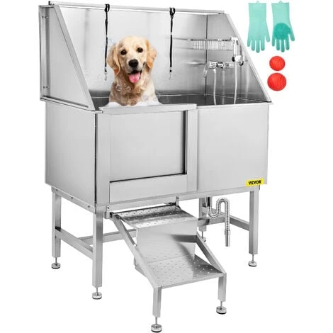 VEVOR Vasca Da Bagno Per Animali 50" 127cm Toelettatura Per Cani Bagnetto Vasca In Acciao Inox Capacità 180kg Vasca Da Bagno Doccia Animale Domestico Animali Durabilità Governare 3 VEVOR Vasca Da Bagno Per Animali 50" 127cm Toelettatura Per Cani Bagnetto Vasca In Acciao Inox Capacità 180kg Vasca Da Bagno Doccia Animale Domestico Animali Durabilità Governare