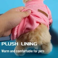 Caldo Maglione Per Cani, Maglione Per Animali Domestici, Vestiti Invernali Per Cani Di Piccola Taglia, Maglione Per Cani Rosa, Cappotto In Maglione Per Cani, Tenere Al Caldo, Per Cani Di Taglia Piccol -Cibi per cani in Italia 83562476 4