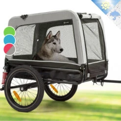 Klarfit Klarfit Husky Vario Rimorchio E Buggy Per Cani 2in1 Ca. 240L 600D Oxford Verde