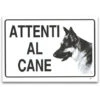 3 Cartelli Targa Attenti Al Cane Pastore Tedesco Segnaletica Pvc 20 X 30 Cm -Cibi per cani in Italia 8504367 1