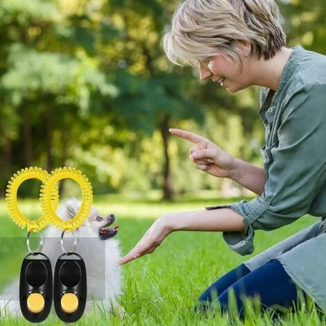 Clicker Per Cani, Clicker Per Dita Da Addestramento Per Cani, Clicker Per Addestramento Con Fascia Elastica E Pulsante Grande, Clicker Per Cani Da Addestramento Professionale Per Cane Gatto Cavallo 6 Clicker Per Cani, Clicker Per Dita Da Addestramento Per Cani, Clicker Per Addestramento Con Fascia Elastica E Pulsante Grande, Clicker Per Cani Da Addestramento Professionale Per Cane Gatto Cavallo - immagine 4