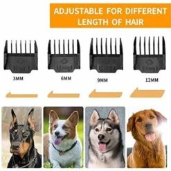 MINKUROW Tosatrice Professionale Per Cani Tagliacapelli Elettrico Per Capelli Lunghi E Spessi Tagliacapelli Per Animali Domestici Ricaricabile Senza Fili Kit Per Toelettatura Cani Rasoio Per Cani Anim -Cibi per cani in Italia 85700460 4