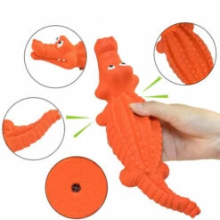 Giocattoli Interattivi Con Coccodrillo Da Masticare Per Cani Giocattolo Da Addestramento In Gomma Durevole E Praticamente Indistruttibile -Cibi per cani in Italia 85896086 3