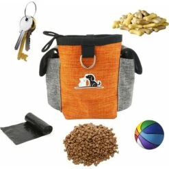 Sacchetti Per Dolcetti Per Cani Borsa Per Dolcetti Per Cani Borsa Per Dolcetti Per Addestramento Cani Di Grande Capacità Con Dispenser Per Sacchetti Di Cacca Integrato Con Cintura Regolabile Per Addes