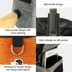 Sacchetti Per Dolcetti Per Cani Borsa Per Dolcetti Per Cani Borsa Per Dolcetti Per Addestramento Cani Di Grande Capacità Con Dispenser Per Sacchetti Di Cacca Integrato Con Cintura Regolabile Per Addes -Cibi per cani in Italia 85905597 4