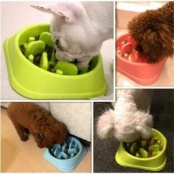Ciotola Per Alimentazione Lenta Anti-pienezza Per Cani E Gatti Di Piccola E Media Taglia, Ciotola Anti-ghiottone Ciotola Per Cani Interattiva Per Gatti Impedisce Di Mangiare Velocemente -Cibi per cani in Italia 85907125 4
