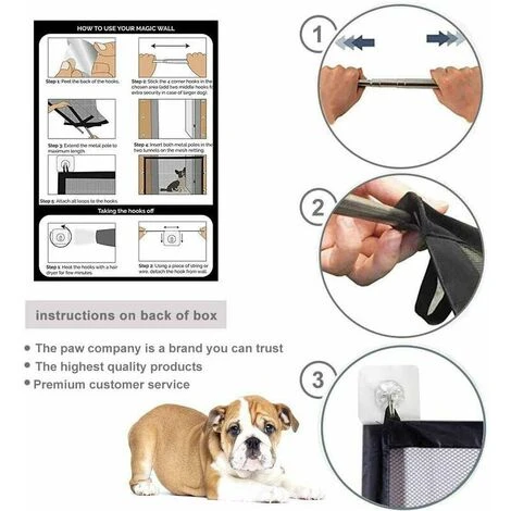 BR-Vie Cancello Magico Per Cani, Recinzione Di Sicurezza Per Corridoi, Cancello Magico, Recinzione Di Sicurezza Per Animali Domestici, Recinzione Pieghevole Per Cani E Gatti, Recinzione Di Sicurezza P 5 BR-Vie Cancello Magico Per Cani, Recinzione Di Sicurezza Per Corridoi, Cancello Magico, Recinzione Di Sicurezza Per Animali Domestici, Recinzione Pieghevole Per Cani E Gatti, Recinzione Di Sicurezza P - immagine 3