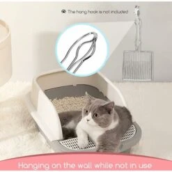 MINKUROW Pala Per Lettiera Per Gatti, Paletta Profonda Per Setacciare Rapidamente, Pala Per Lettiera Per Gatti In Acciaio Inossidabile, Facile Da Pulire Per Animali Domestici Cani E Gatti -Cibi per cani in Italia 85922251 4