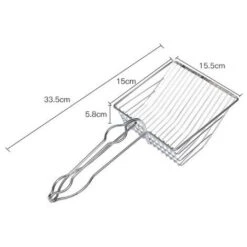 MINKUROW Pala Per Lettiera Per Gatti, Paletta Profonda Per Setacciare Rapidamente, Pala Per Lettiera Per Gatti In Acciaio Inossidabile, Facile Da Pulire Per Animali Domestici Cani E Gatti -Cibi per cani in Italia 85922251 5