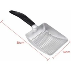 MINKUROW Pala Per Lettiera Per Gatti In Alluminio Resistente Con Comoda Impugnatura Lunga In Gomma Per Animali Domestici, Cani E Gatti 8 MINKUROW Pala Per Lettiera Per Gatti In Alluminio Resistente Con Comoda Impugnatura Lunga In Gomma Per Animali Domestici, Cani E Gatti -Cibi per cani in Italia 85922260 2