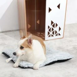 Cuccia Cani Casetta Gatti: Legno Cucce Interno Esterno Gatto Casa Cuccie Taglia Media Piccolo Fino 15 Kg 60x50x60 Cm -Cibi per cani in Italia 87105765 5