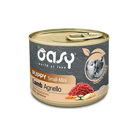 OASY Wet Dog Grain Free Puppy Small Mini Agnello 200gr 3 OASY Wet Dog Grain Free Puppy Small Mini Agnello 200gr