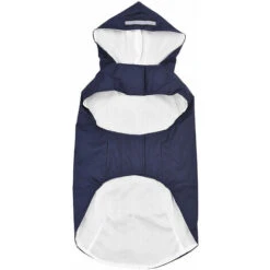 6XL Cappotto Antipioggia Riflettente Per Cani Da Compagnia Impermeabile Antipioggia Con Foro Per Guinzaglio Per Cani Di Taglia Media (Blu Scuro, 6XL)