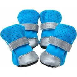 HIASDFLS Scarpe Impermeabili Per Cani E Gatti Calzini Invernali Caldi Per Cuccioli Per Cani Calzini Riflettenti Antiscivolo Pioggia Neve Stivali Per Animali Domestici Protezioni Per Cani