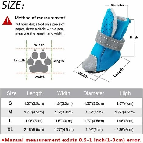 HIASDFLS Scarpe Impermeabili Per Cani E Gatti Calzini Invernali Caldi Per Cuccioli Per Cani Calzini Riflettenti Antiscivolo Pioggia Neve Stivali Per Animali Domestici Protezioni Per Cani 4 HIASDFLS Scarpe Impermeabili Per Cani E Gatti Calzini Invernali Caldi Per Cuccioli Per Cani Calzini Riflettenti Antiscivolo Pioggia Neve Stivali Per Animali Domestici Protezioni Per Cani - immagine 2
