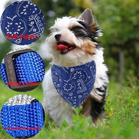 HIASDFLS Sciarpa Con Bavaglini A Triangolo Per Cani, Sciarpa A Bandana Per Cani, Bandana Regolabile Per Animali Domestici, Collare A Bandana Per Cani Vestiti Per Animali Domestici Di Natale (m) 4 HIASDFLS Sciarpa Con Bavaglini A Triangolo Per Cani, Sciarpa A Bandana Per Cani, Bandana Regolabile Per Animali Domestici, Collare A Bandana Per Cani Vestiti Per Animali Domestici Di Natale (m) - immagine 2