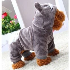 HIASDFLS Felpa Con Vestiti Per Animali Domestici Per Cuccioli, Camicia Calda, Cappotto Autunnale, Vestiti Per Cani Autunnali, Tuta Alla Moda, Grigio, XS -Cibi per cani in Italia 88134582 2