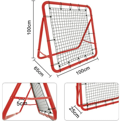 Porte Da Calcio Rete Da Rimbalzo Rebounder Rete Da Baseball Rimbalzatore Kickback Cancello A Rete Pieghevole, 100 X 100 X 65 Cm HENGMEI 4 Porte Da Calcio Rete Da Rimbalzo Rebounder Rete Da Baseball Rimbalzatore Kickback Cancello A Rete Pieghevole, 100 X 100 X 65 Cm HENGMEI - immagine 2