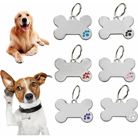 Targhetta Per Cani, Targhette Per Cani, Targhetta Identificativa Scultura Fai Da Te Per Cane E Gatto, Targhette Identificative Personalizzate In Acciaio Inossidabile 4 Targhetta Per Cani, Targhette Per Cani, Targhetta Identificativa Scultura Fai Da Te Per Cane E Gatto, Targhette Identificative Personalizzate In Acciaio Inossidabile - immagine 2