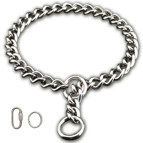 Collare Per Cani In Metallo Collari A Catena Per Cani Collare A Strozzo In Acciaio Per Cani Collare Antiscivolo Per Sciarpa Da Passeggio Per Animali Domestici (4 Mm X 60 Cm) 3 Collare Per Cani In Metallo Collari A Catena Per Cani Collare A Strozzo In Acciaio Per Cani Collare Antiscivolo Per Sciarpa Da Passeggio Per Animali Domestici (4 Mm X 60 Cm)