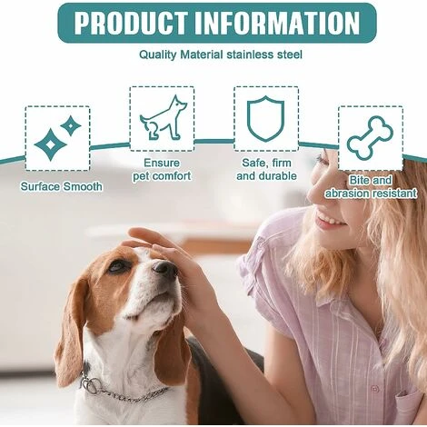 Collare Per Cani In Metallo Collari A Catena Per Cani Collare A Strozzo In Acciaio Per Cani Collare Antiscivolo Per Sciarpa Da Passeggio Per Animali Domestici (4 Mm X 60 Cm) 5 Collare Per Cani In Metallo Collari A Catena Per Cani Collare A Strozzo In Acciaio Per Cani Collare Antiscivolo Per Sciarpa Da Passeggio Per Animali Domestici (4 Mm X 60 Cm) - immagine 3