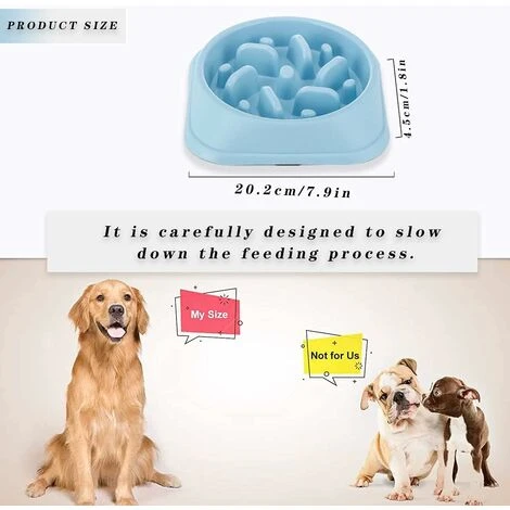 Ciotola Anti-Glutton Per Cane Gatto, Ciotola Per Mangimi Lenti, Ciotola Anti-Glutton Per Cani, Promuove Un'Alimentazione Sana E Una Digestione Lenta (20.2x4.5cm) 5 Ciotola Anti-Glutton Per Cane Gatto, Ciotola Per Mangimi Lenti, Ciotola Anti-Glutton Per Cani, Promuove Un'Alimentazione Sana E Una Digestione Lenta (20.2x4.5cm) - immagine 3