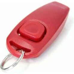 "Clicker 2 In 1 E Fischietto Per Cani" Clicker Per Cani/gatti/animali Domestici Clickertraining Aiuto All'addestramento Addestramento Del Cane Addestramento Del Cane Nel Colore Rosso