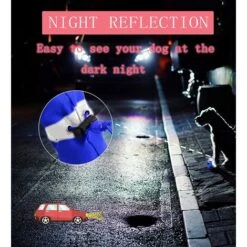 Stivale Per Cani ， Protezione Per Zampe, Scarpe Per Cani Antiscivolo ， Questi Comodi Stivali Per Cani Con Suola Morbida Sono Dotati Di Cinghie Riflettenti (4, Blu) -Cibi per cani in Italia 88724611 5