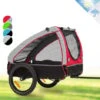 Klarfit Husky - Rimorchio Da Bici Per Cani, 250 L, Tela Oxford 600D