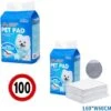 100 TAPPETINI 60x60 CM AL CARBONE ATTIVO SUPER ASSORBENTI PER CANI CANE TRAVERSE -Cibi per cani in Italia 88780213 1